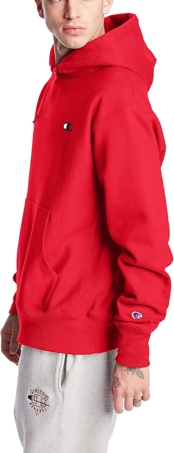 Champion Men's Hoodie, Reverse Weave, Fleece Comfortable Pullover Sweatshirt For Men
