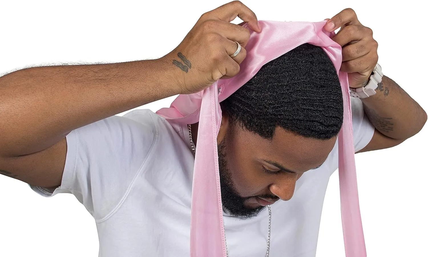 ForceWave 2 Pieces Silky Durag Pack for Men Women Waves, Premium Satin Deluxe Du-rag