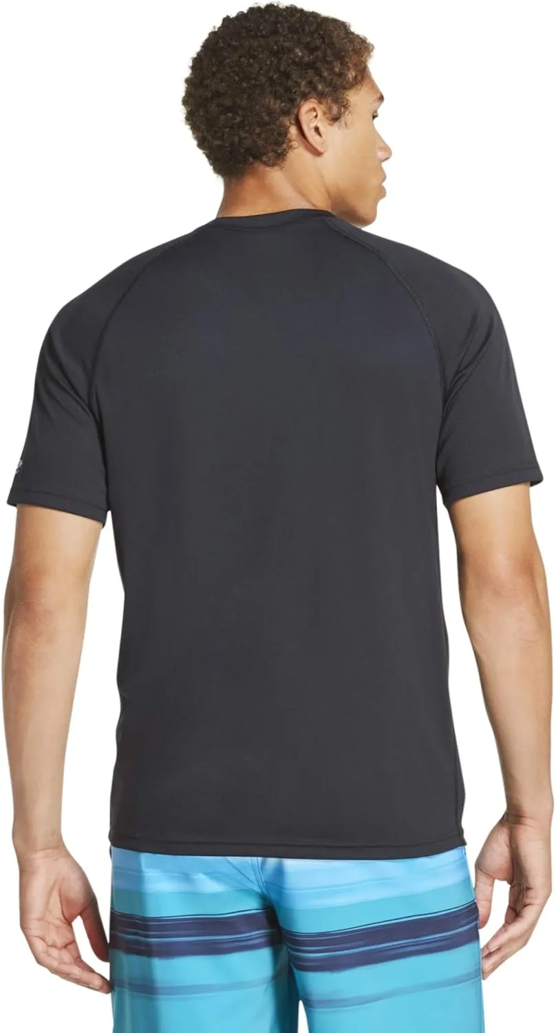 Speedo Men's Uv Swim Shirt Short Sleeve Regular Fit Solid