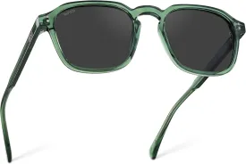 WMP Eyewear - Men's Polarized Square Sunglasses, Wide Fit: Modern Retro Style with Unique Color Combos